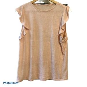 Flutter Sleeve Tee - Pink